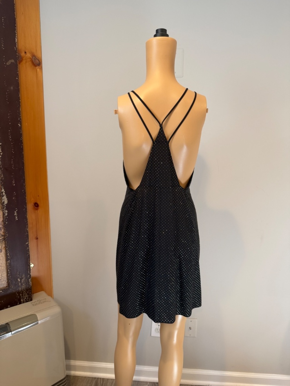 NWT Zadig & Voltaire Rohana Rhinestone Silk Mini Dress Black Size Small - Picture 2 of 11